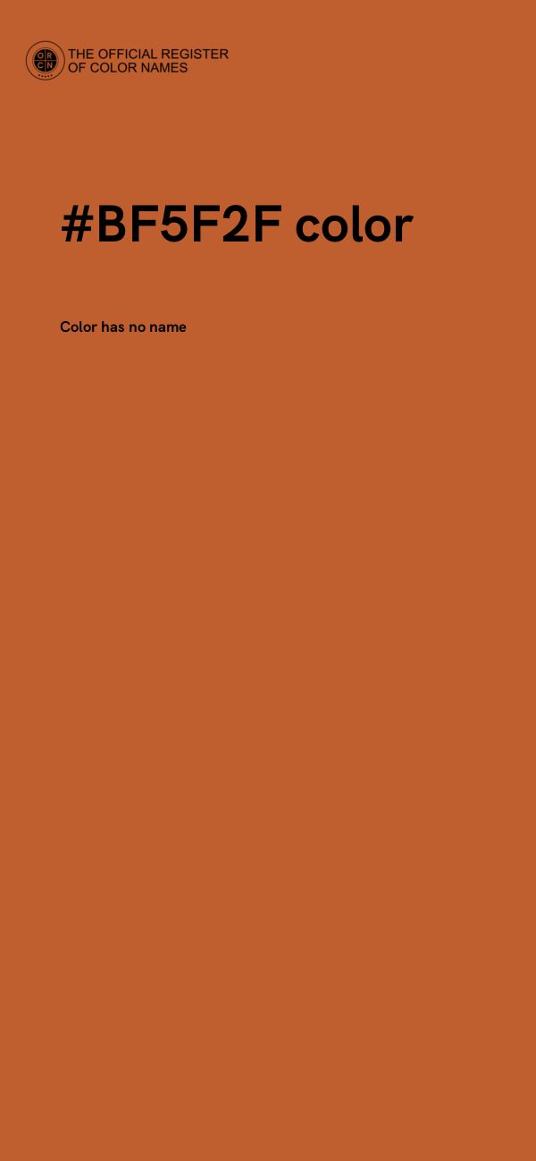#BF5F2F color image