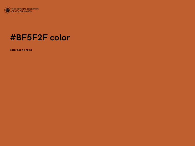 #BF5F2F color image