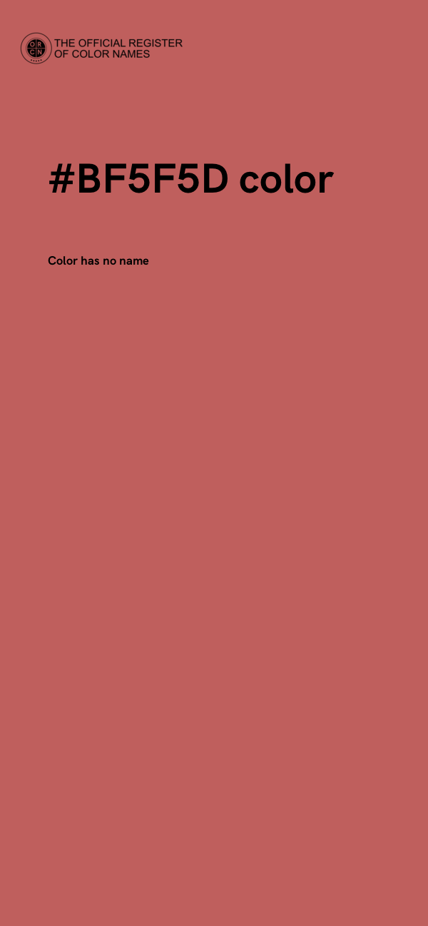 #BF5F5D color image