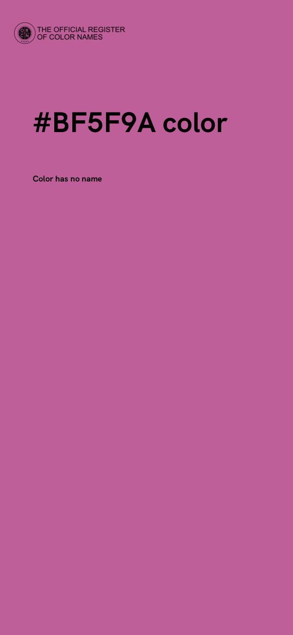 #BF5F9A color image