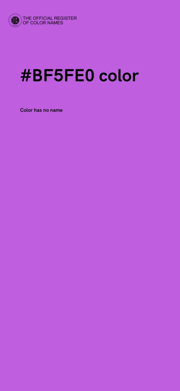 #BF5FE0 color image