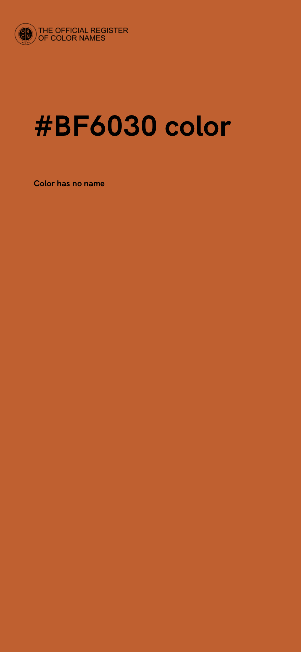 #BF6030 color image