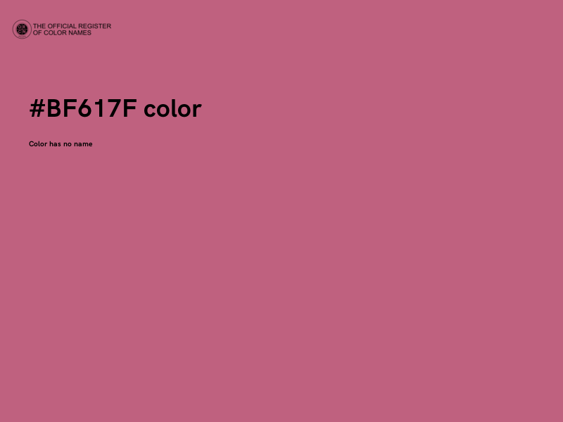 #BF617F color image