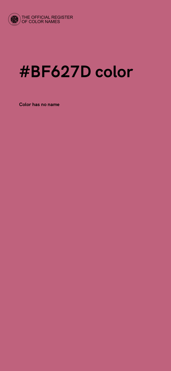 #BF627D color image