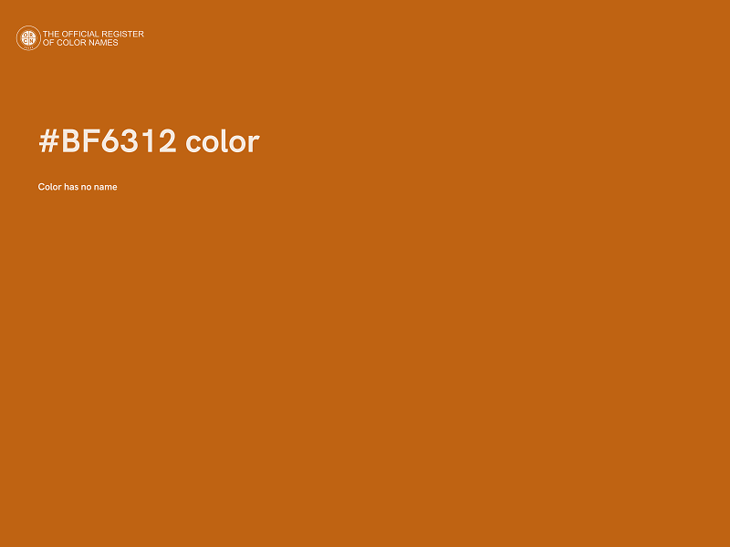 #BF6312 color image