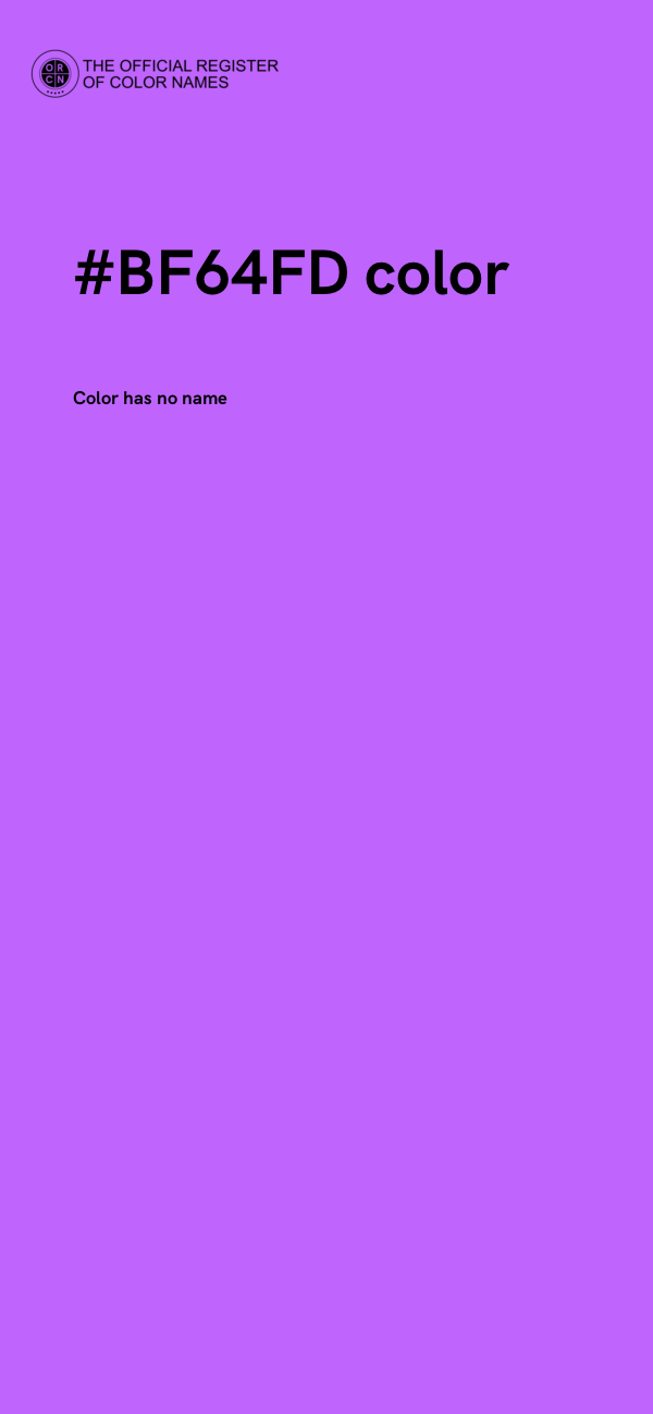 #BF64FD color image