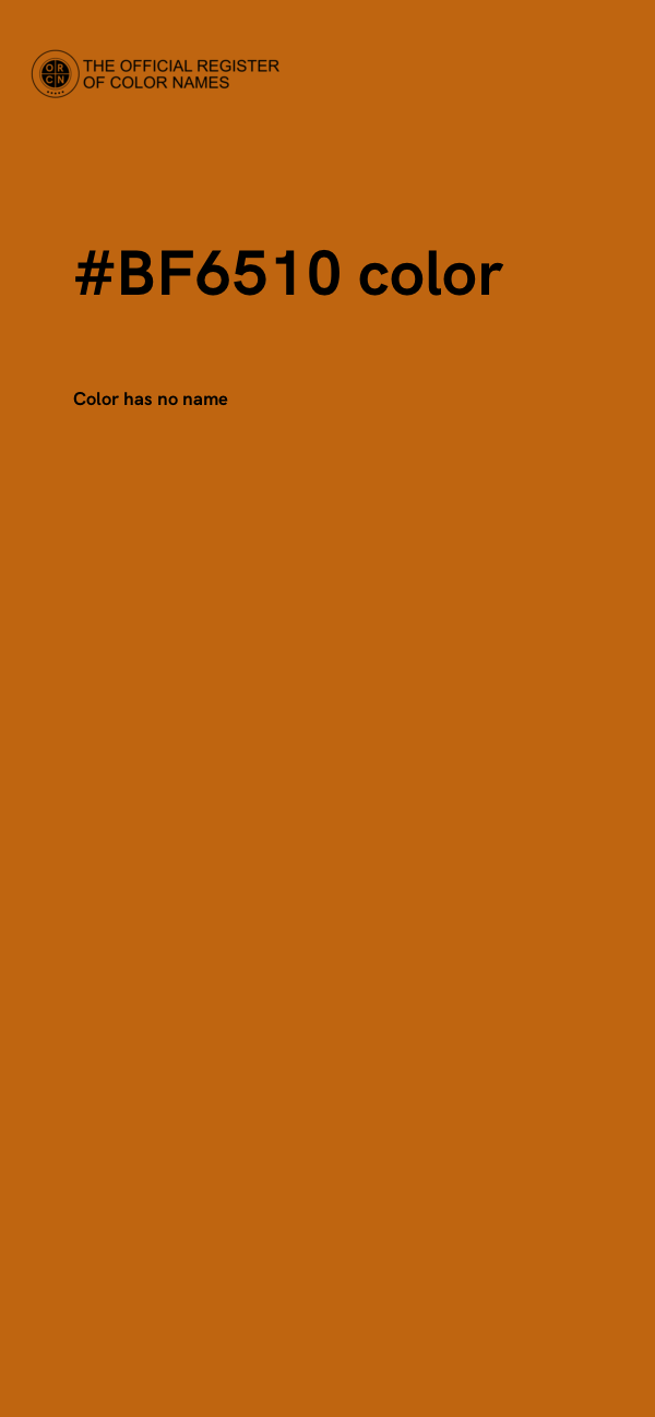 #BF6510 color image