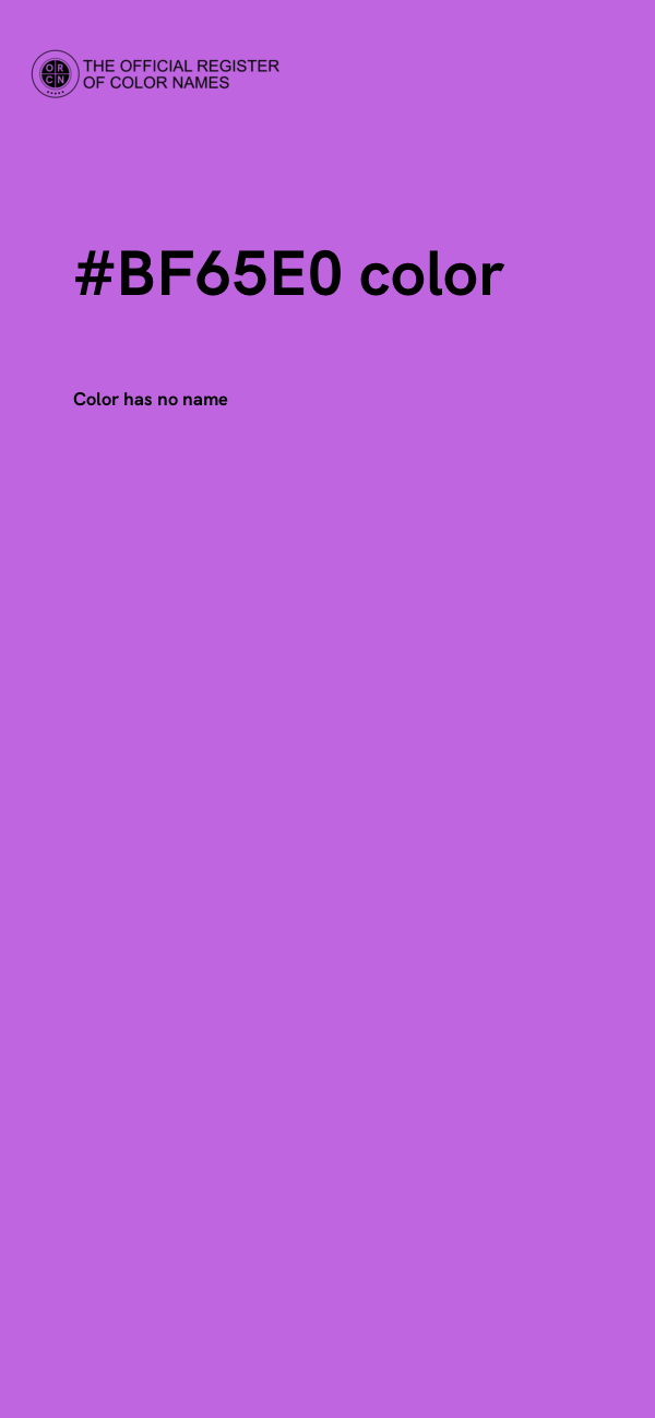 #BF65E0 color image
