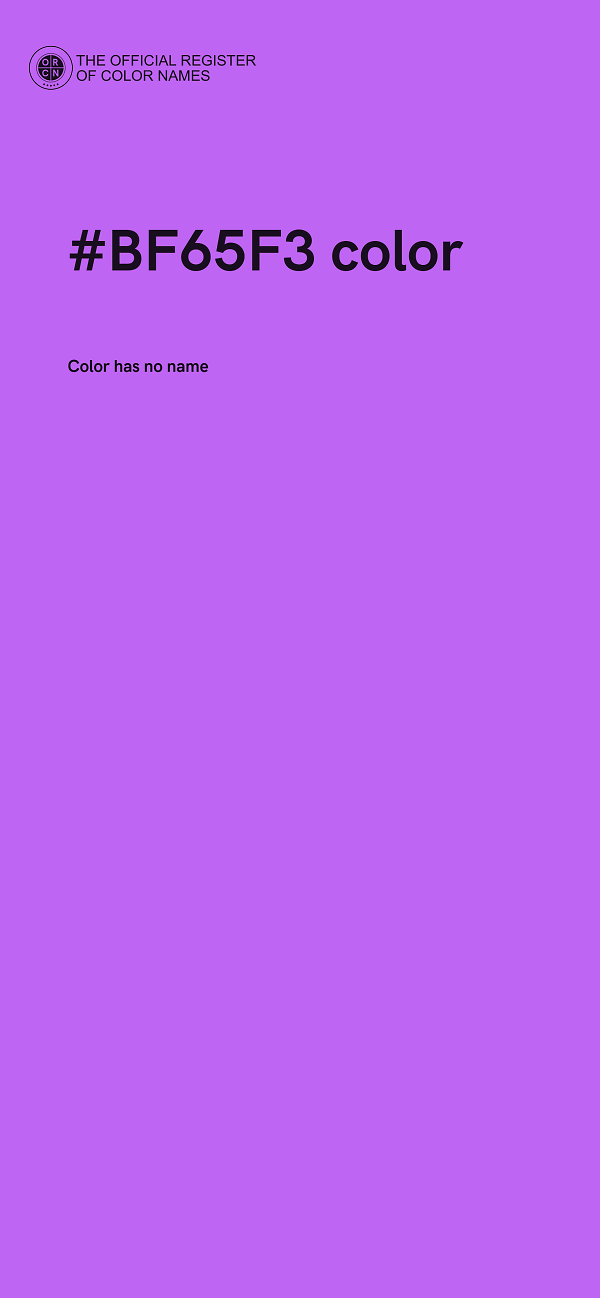 #BF65F3 color image