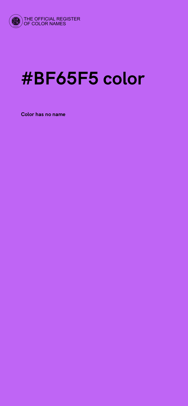 #BF65F5 color image
