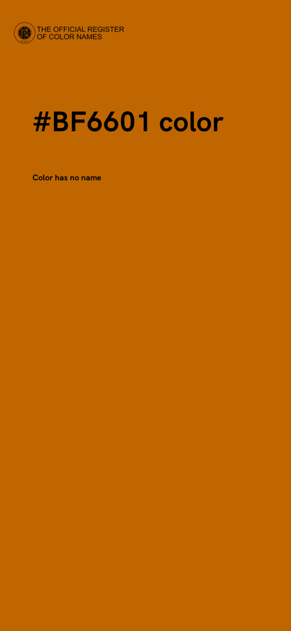 #BF6601 color image
