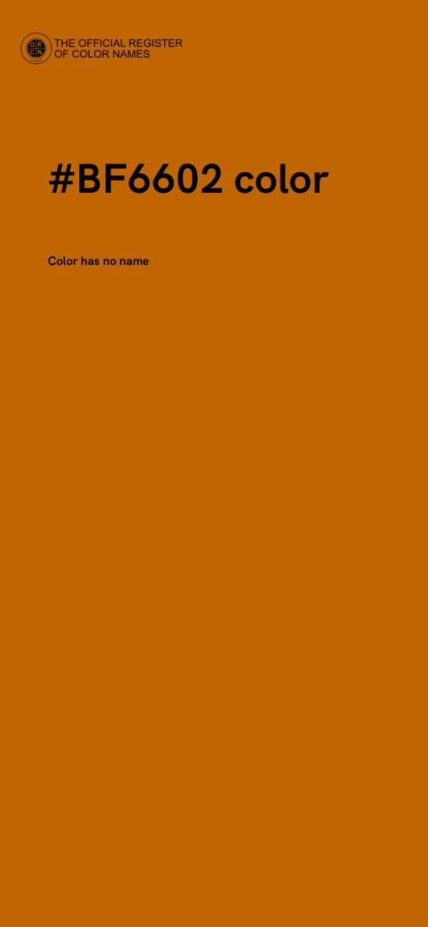 #BF6602 color image