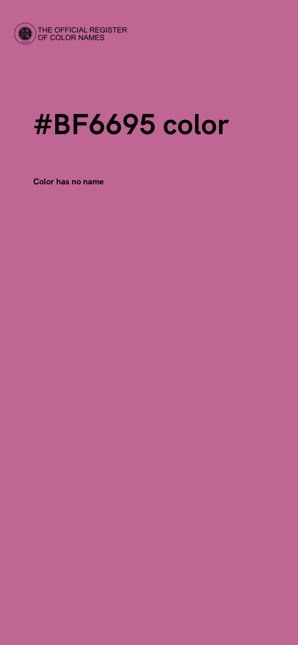 #BF6695 color image