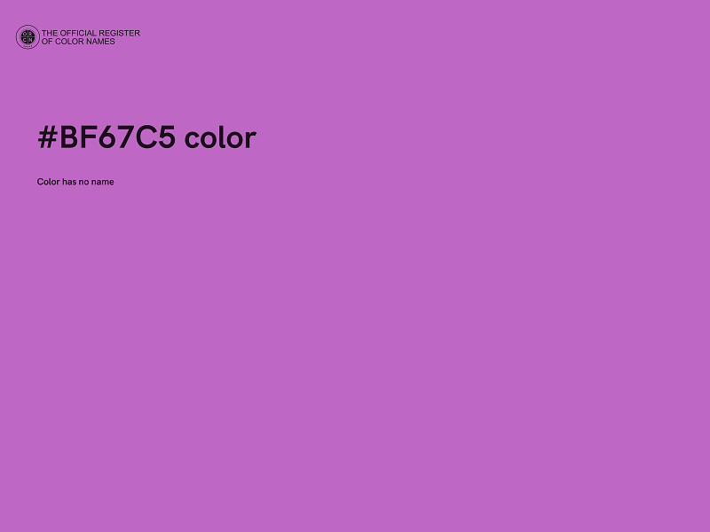 #BF67C5 color image