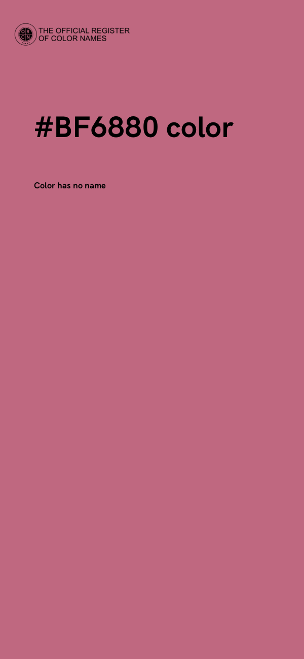 #BF6880 color image