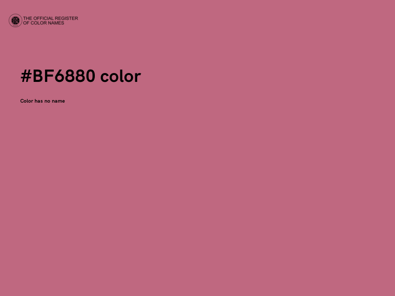 #BF6880 color image