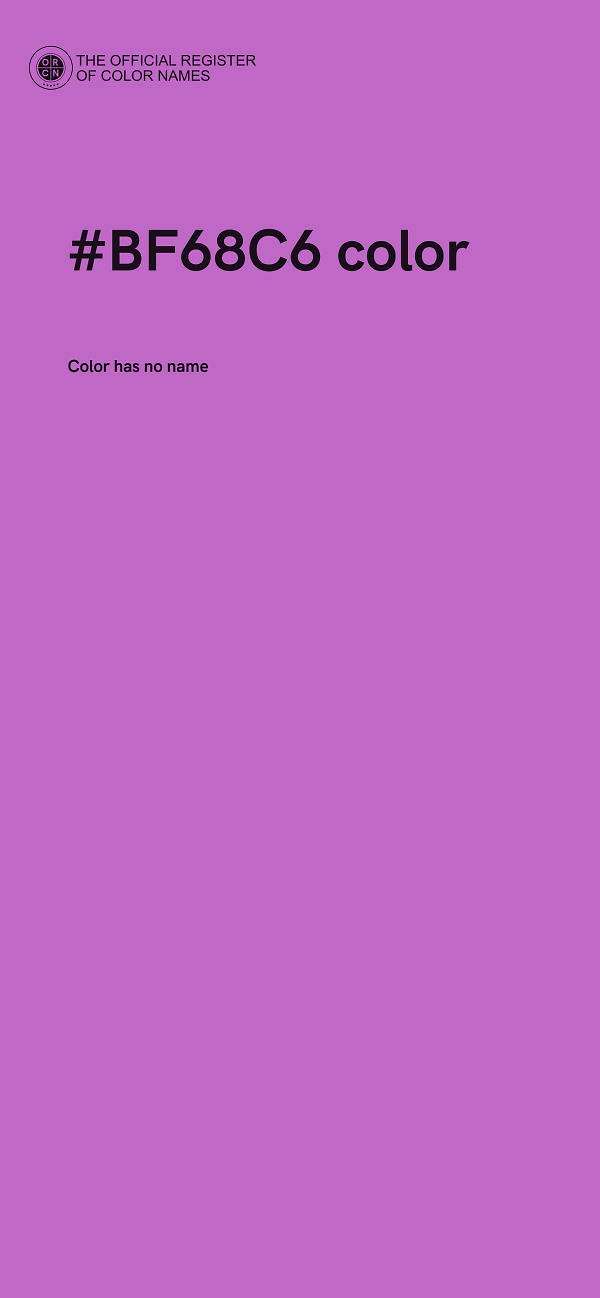 #BF68C6 color image