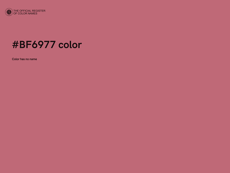 #BF6977 color image