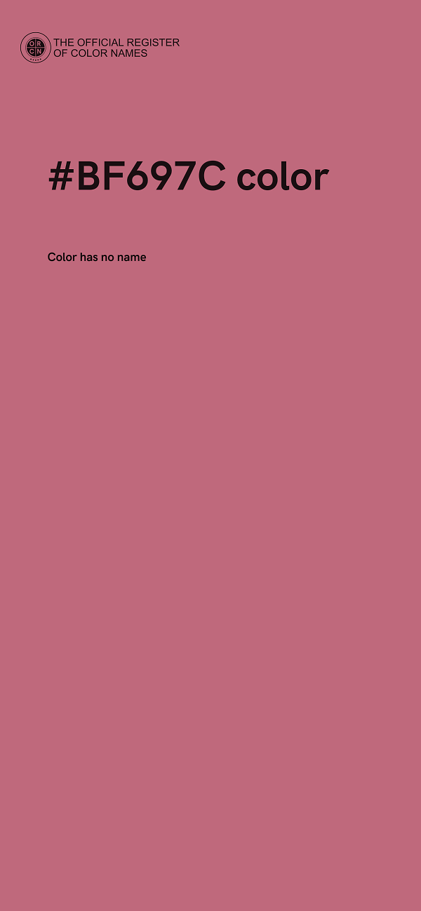 #BF697C color image