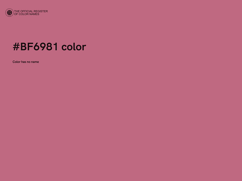 #BF6981 color image