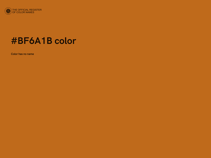 #BF6A1B color image