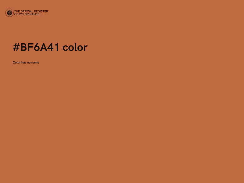 #BF6A41 color image