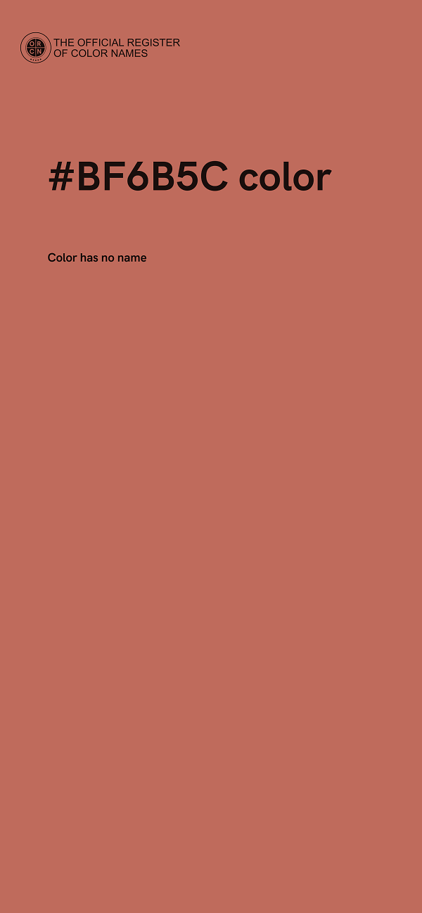#BF6B5C color image