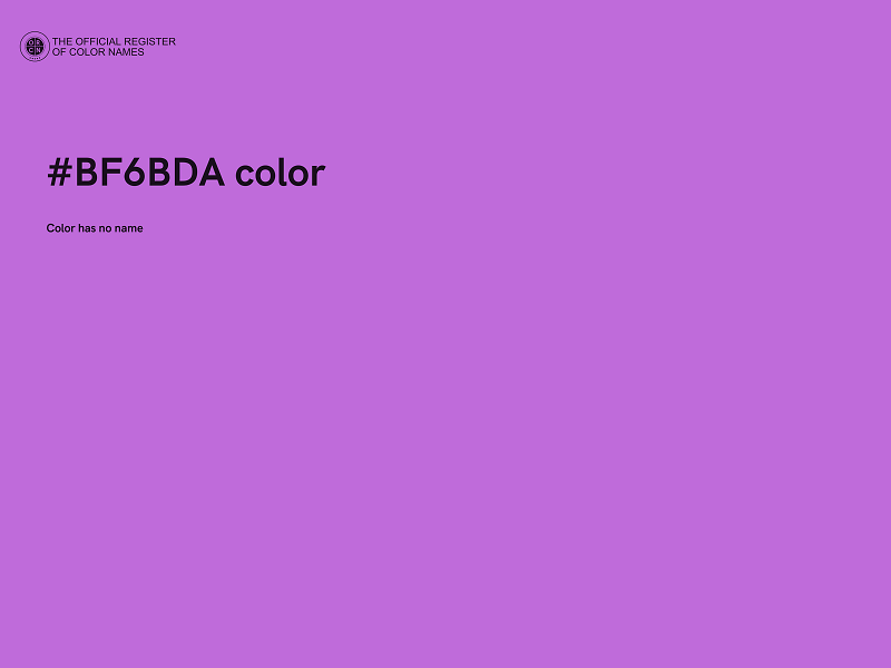 #BF6BDA color image