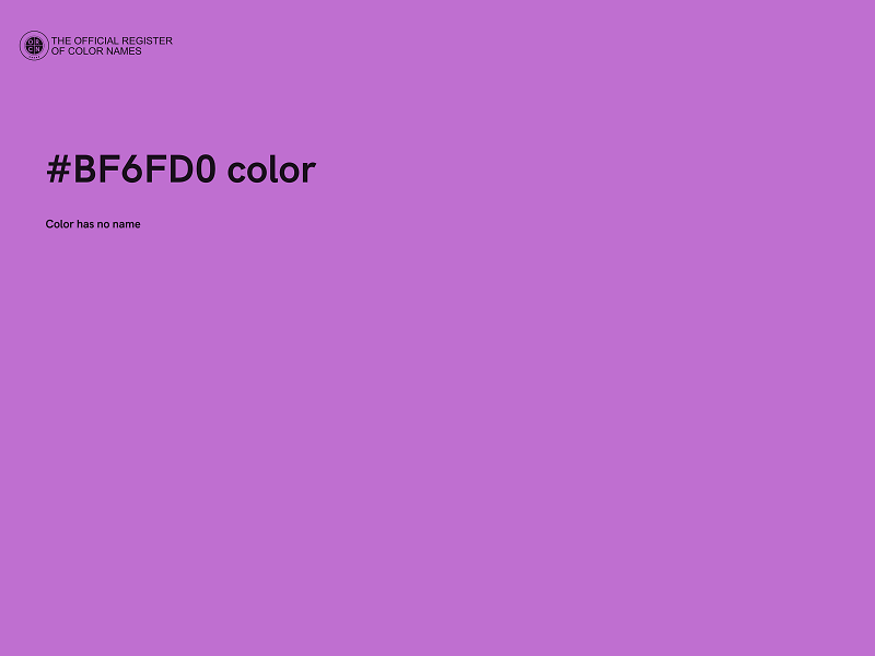 #BF6FD0 color image
