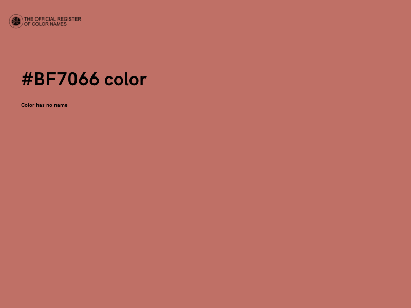 #BF7066 color image