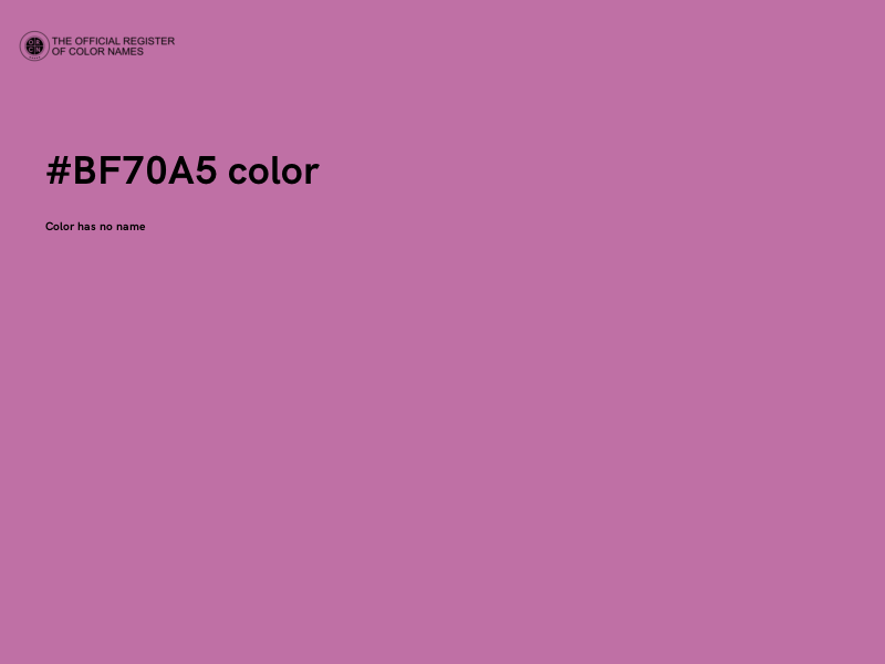 #BF70A5 color image
