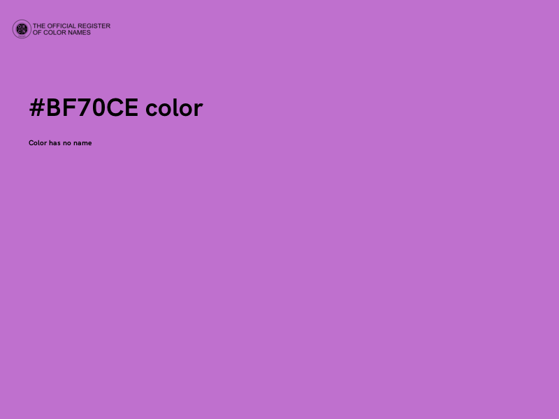 #BF70CE color image