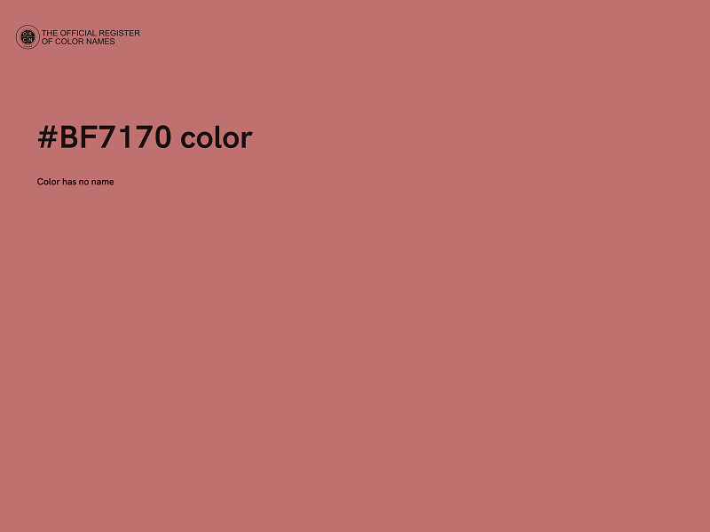 #BF7170 color image