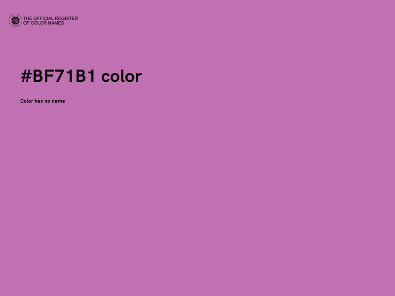 #BF71B1 color image