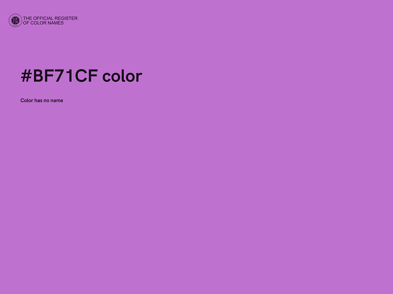#BF71CF color image