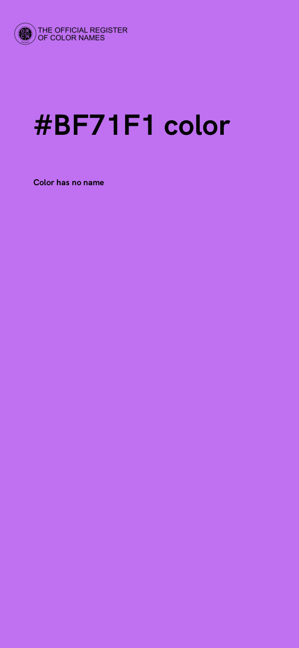 #BF71F1 color image