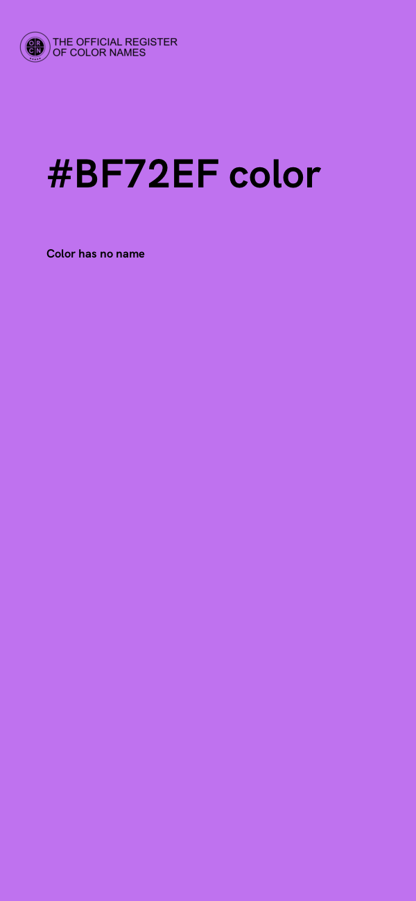 #BF72EF color image
