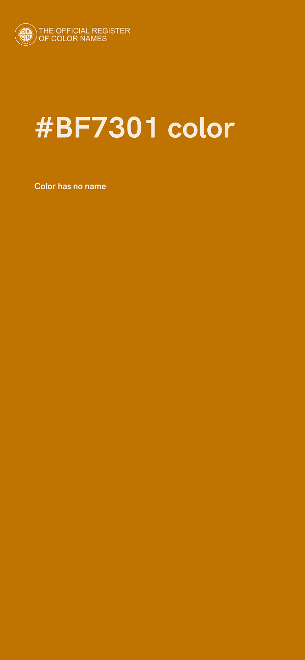 #BF7301 color image