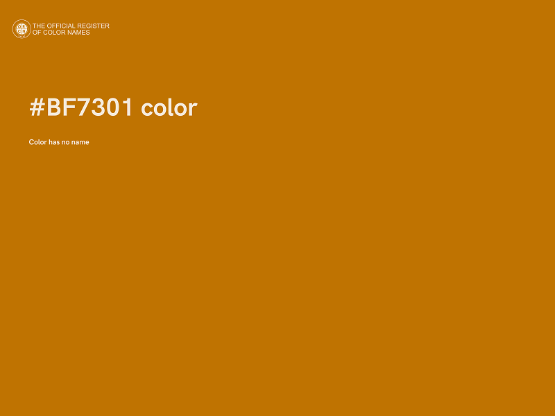 #BF7301 color image