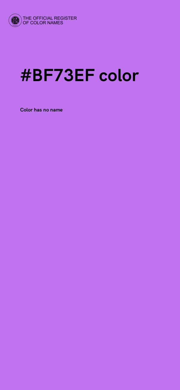 #BF73EF color image