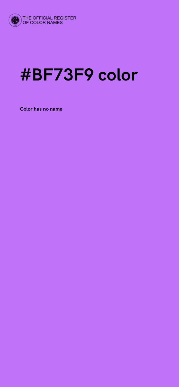 #BF73F9 color image