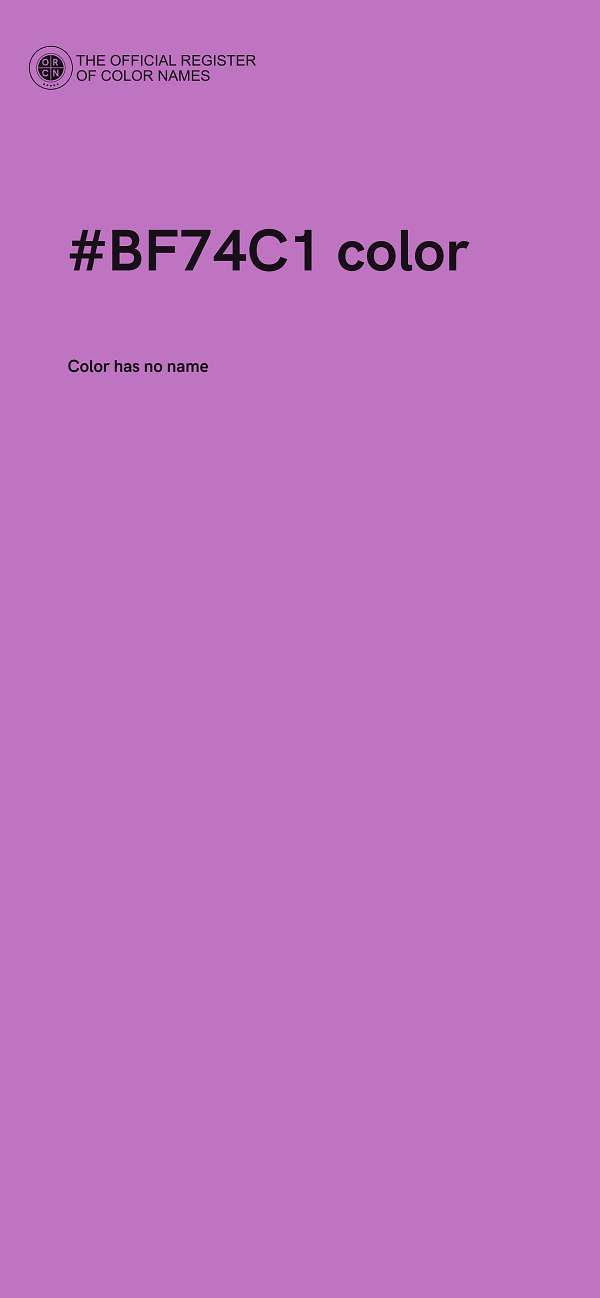#BF74C1 color image