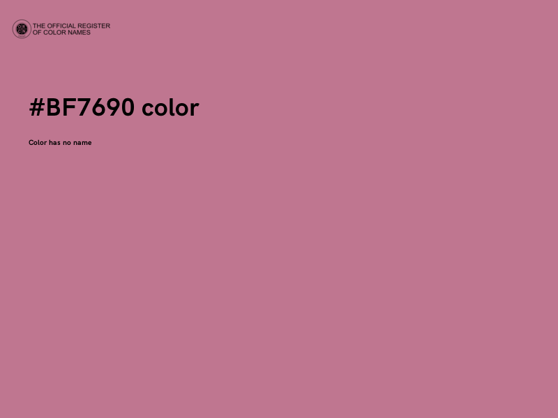 #BF7690 color image