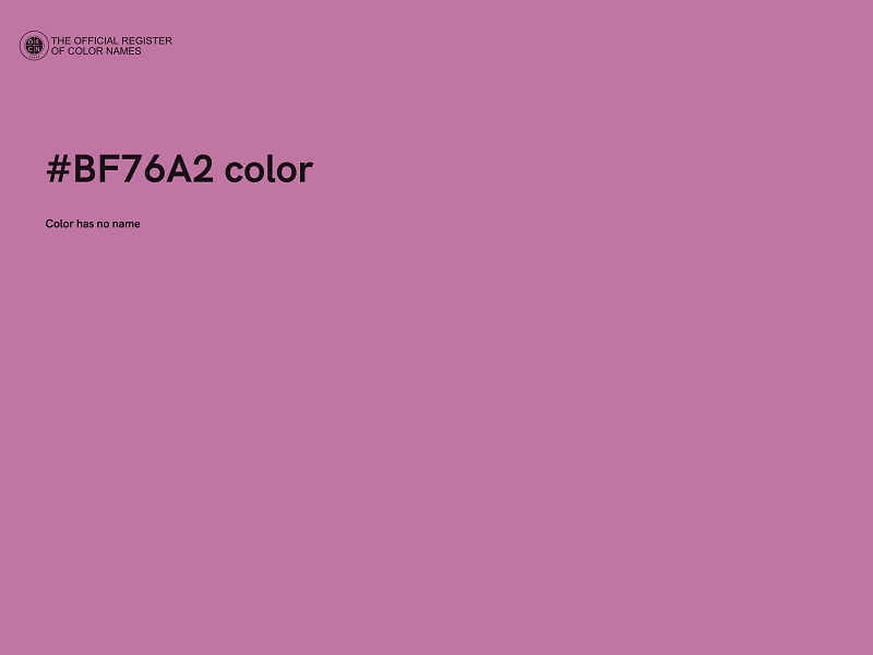 #BF76A2 color image