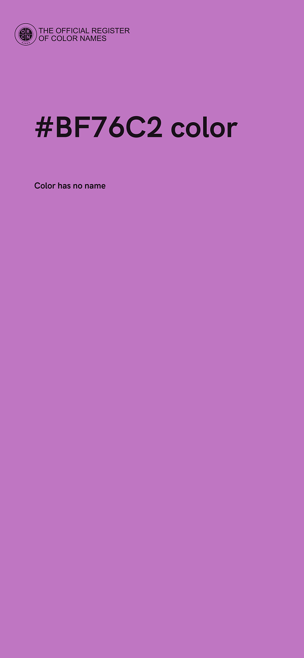 #BF76C2 color image