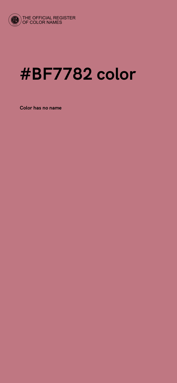 #BF7782 color image