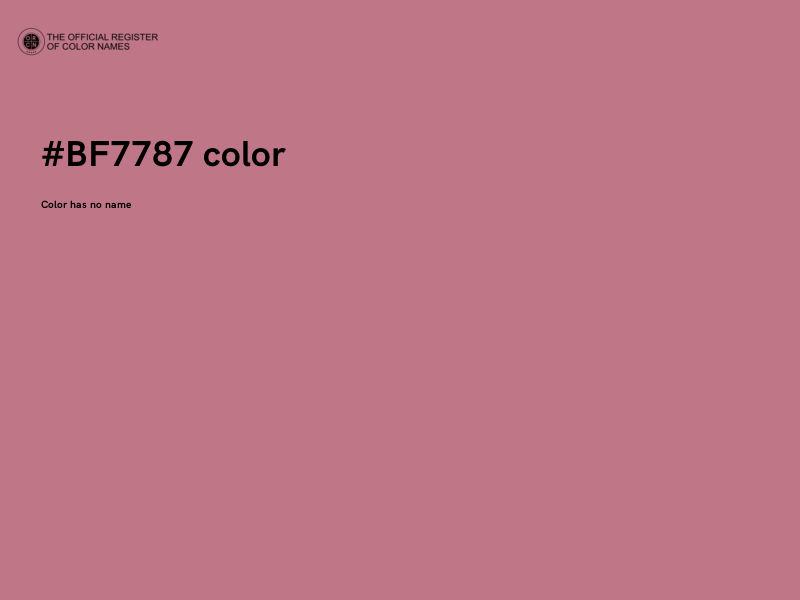 #BF7787 color image