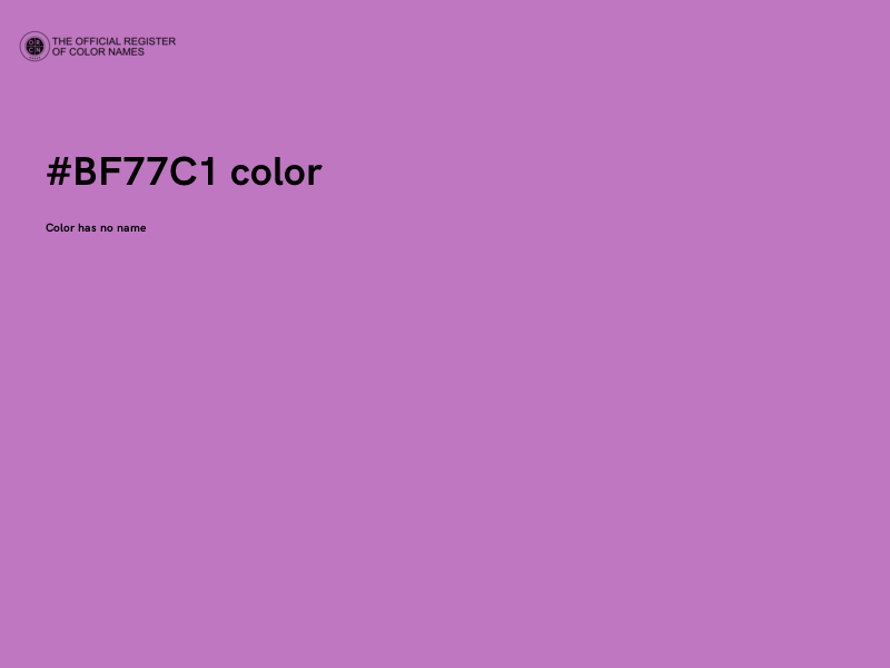 #BF77C1 color image