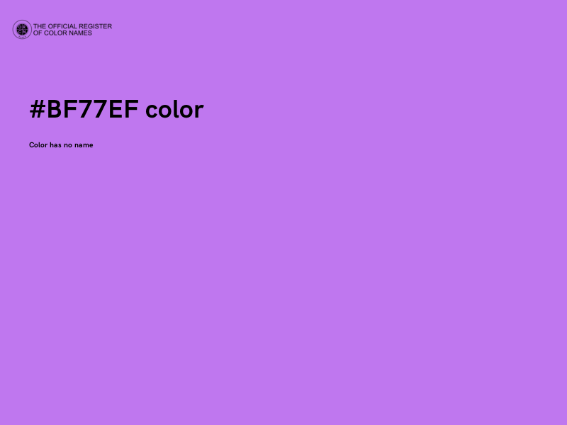 #BF77EF color image