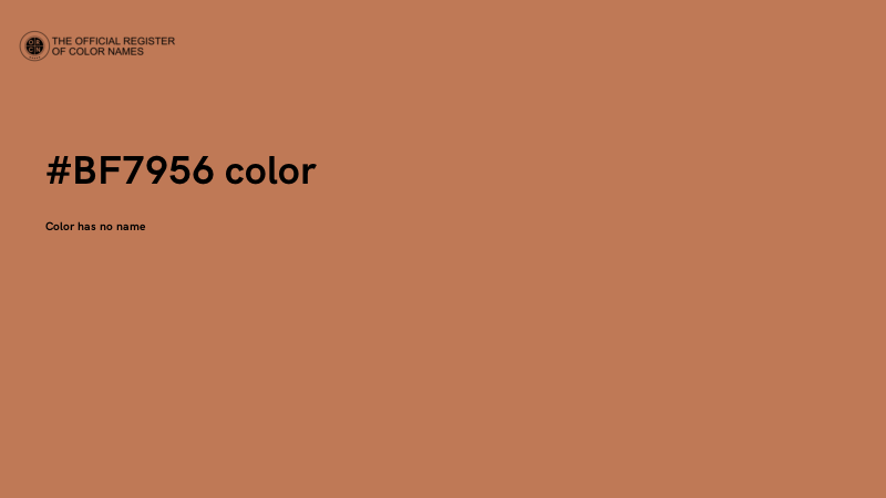 #BF7956 color image